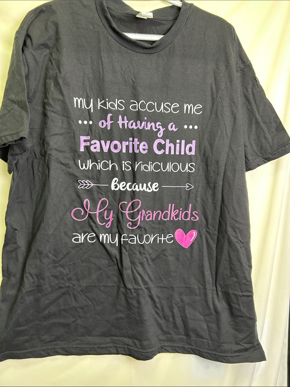 My Grandkids Are My Favorite - Black Tee